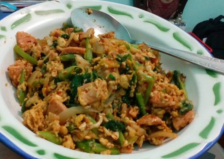 Orak arik telur campur2 pedas