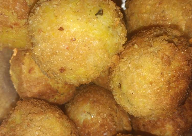 Simple Way to Make Homemade Yam balls