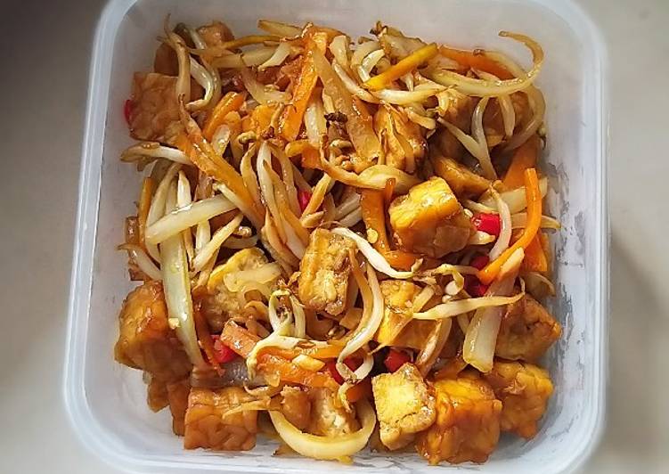 Oseng toge tahu tempe