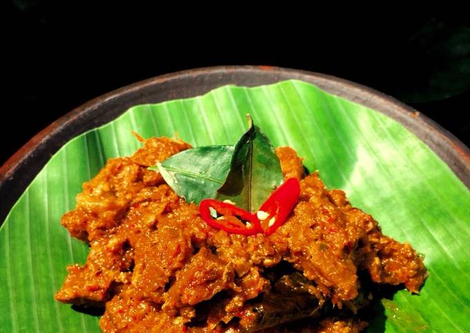 Rendang Daging Sapi (Empuk dan Praktis)