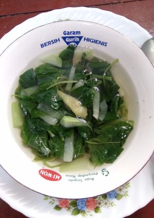 Foto resep Kuah bening sayur bayam dan labu siam