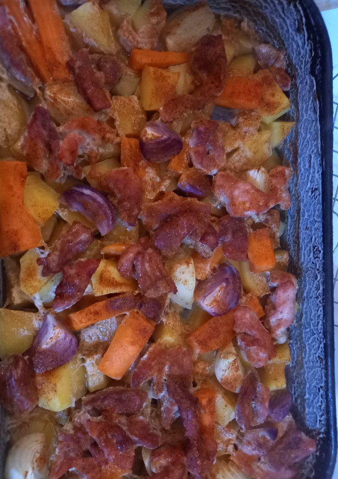 Tepsis krumpli ahogy Zsani szereti recept fotója