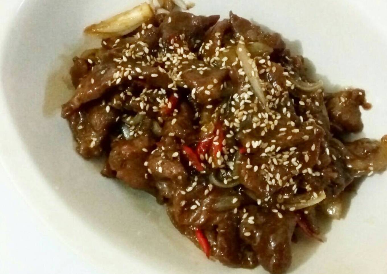 Beef teriyaki 🐷🐷