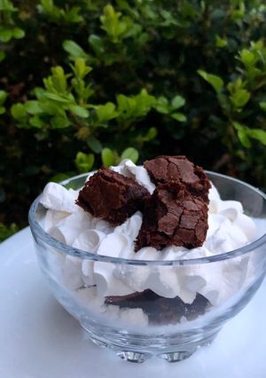 Una foto de Trifle de brownie