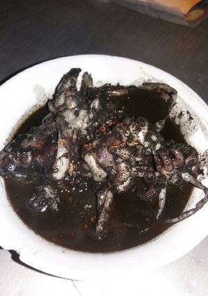 Foto resep Sotong pedas kuah tinta