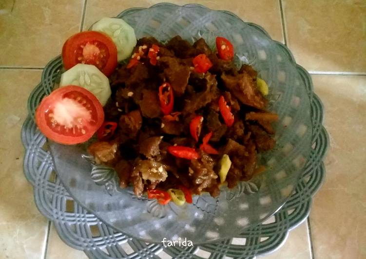 Krengsengan Kambing Pedas