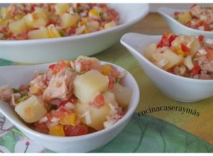 Una foto de Pipirrana con patatas