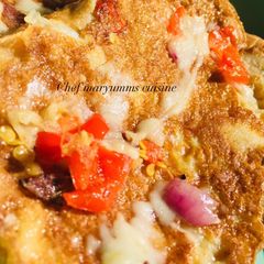 Fried egg cheese bread by chef maryumms cuisine🌸 A picture of Fried egg cheese bread by chef maryumms cuisine🌸.
