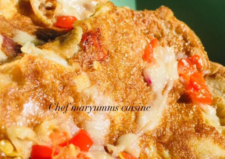 Easiest Way to Prepare Speedy Fried egg cheese bread by chef maryumms cuisine🌸