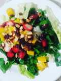 Ensalada de lechuga y espinacas
