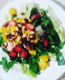 Ensalada de lechuga y espinacas