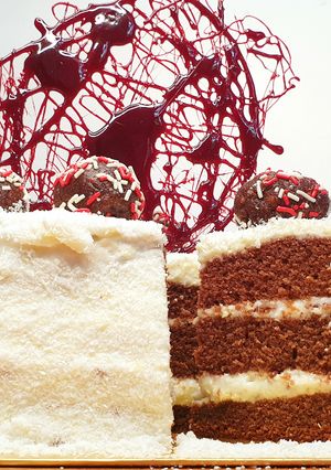 Foto resep 23. Brown velvet cake w/ cream cheese frosting ala Ogato Kitchen