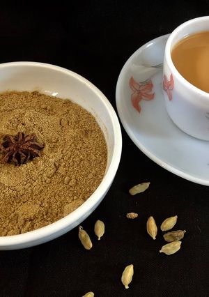 A picture of Homemade Masala Tea powder.