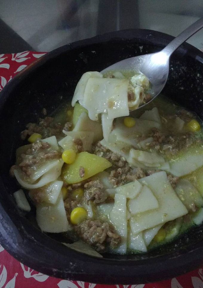 Una foto de Pancutras con carne molida