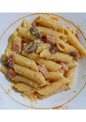 Foto resep Pasta (Penne) Carbonara