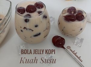 Foto resep Bola Jelly Kopi Kuah Susu 💛