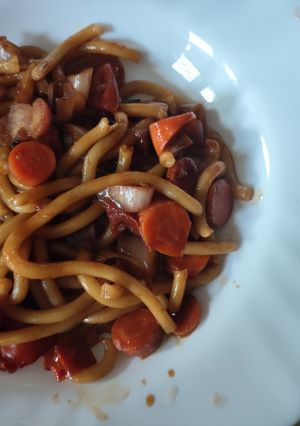 Foto di Udon con verdure