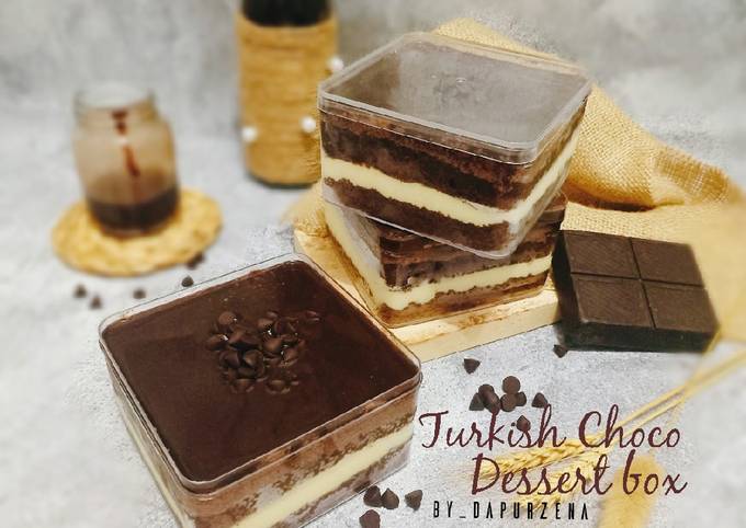 Resep Turkish chocolate dessert box