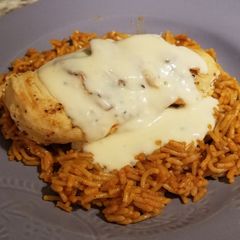 A picture of Mexi Queso Chicken & Rice.