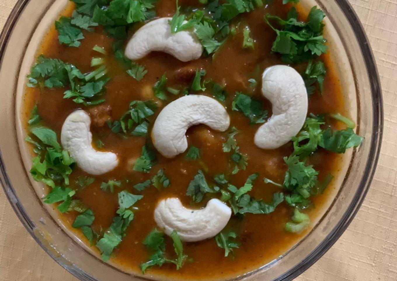 Kaju curry In restaurant style