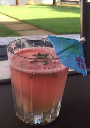 A picture of Watermelon lemonade Iftar special.