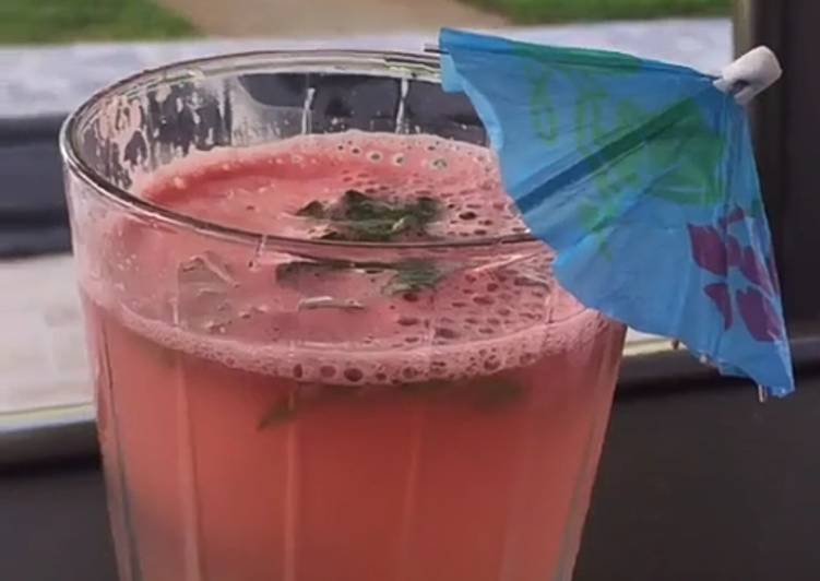 Recipe of Any-night-of-the-week Watermelon lemonade Iftar special