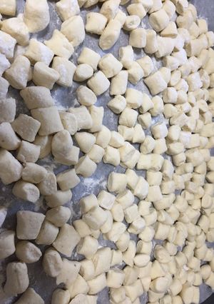 Una foto de Ñoquis de queso