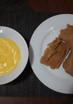 A picture of MOI MOI WITH CUSTARD  #Rivers State.