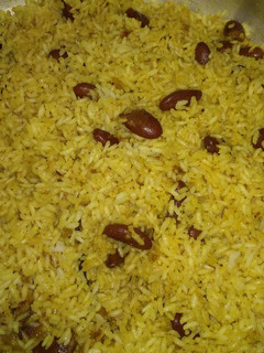A picture of Rajma chawal.