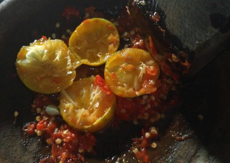 Resep Sambal jeruk cina yang Enak