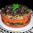 Pastel con crema de manzana a la canela