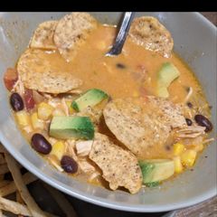 A picture of Chicken Tortilla Soup.