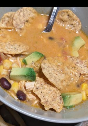 A picture of Chicken Tortilla Soup.