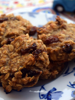 Una foto de Galletas de plátano y avena