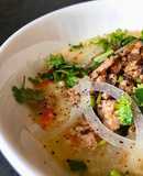 Cháo Thịt Bằm Nấu Từ Nước Luộc Gà