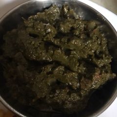 A picture of Sarso ka saag.