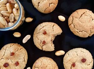 صورة لوصفة كوكيز الفستق (peanut butter cookies)