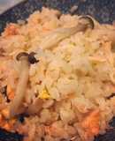 鮭魚菇菇炊飯