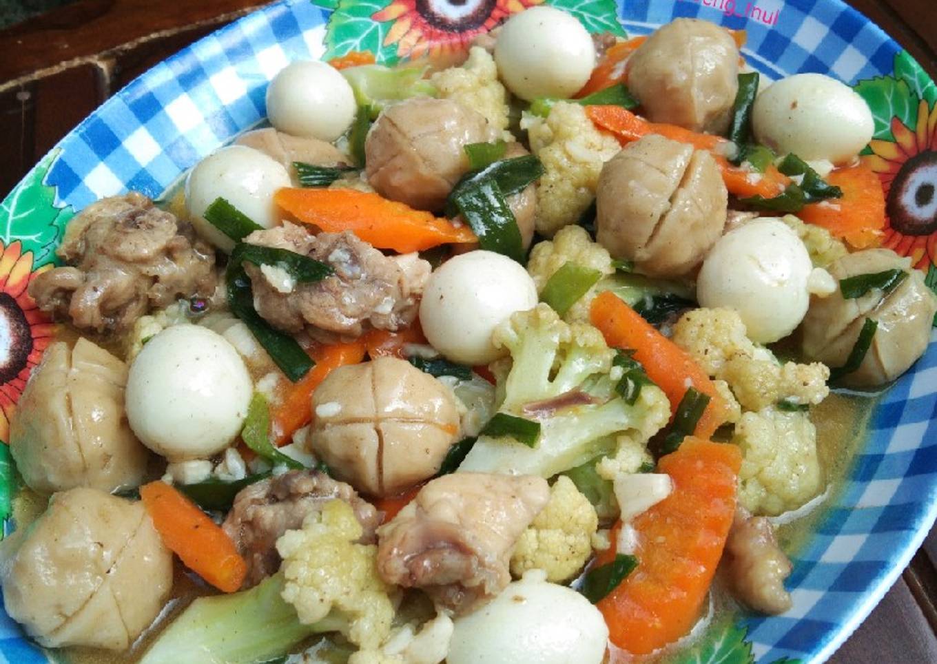 Capcay Sederhana kuah kental