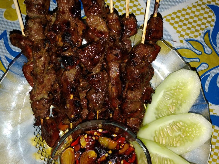 Cara Gampang Membuat Sate sapi bumbu kecap, empuk, enak dan cepat yang Enak