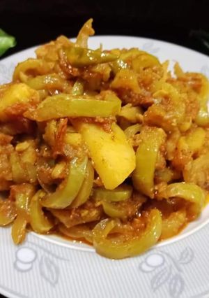 A picture of Tinday ki sabji (apple gourd).