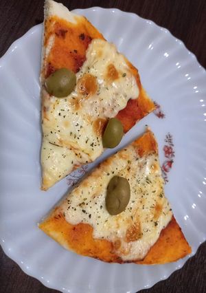 Una foto de Pizza Margarita súper fácil