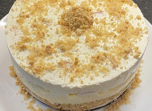 A picture of No Bake Vanilla Cheesecake:.