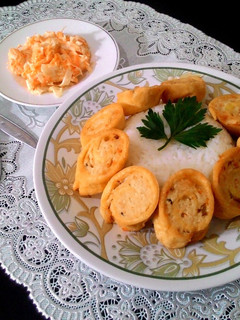 Foto resep Chicken Egg Roll & Salad Sayur ala Hokben