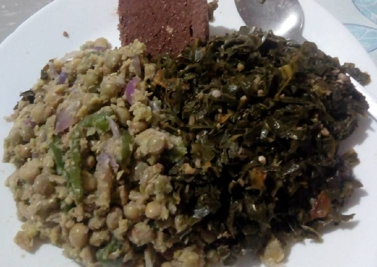 Recipe of Any-night-of-the-week Mole A La Grace Greens With Simple Stir-Fried Green Pigeon Peas