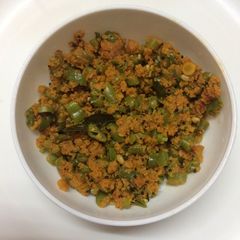 A picture of Parapu usili(South Indian Subji)(rich in protein).