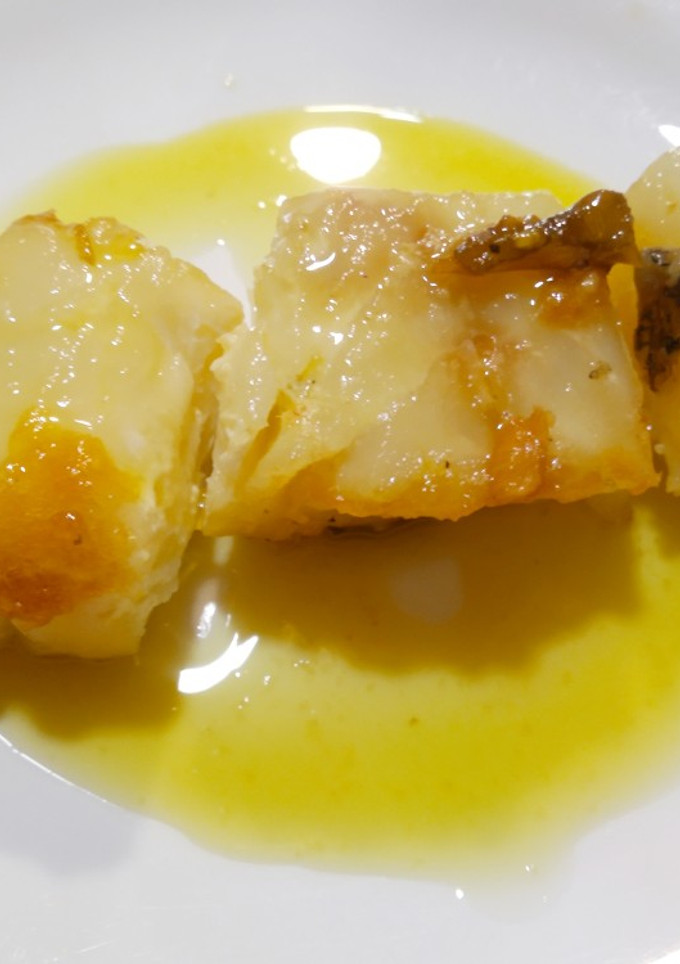Una foto de Bacalao al pil pil