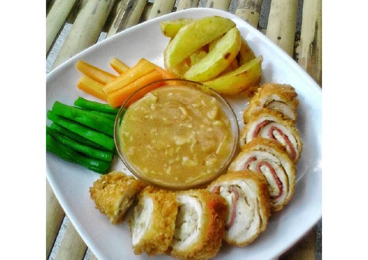 Resep Chicken Cordon Bleu Anti Gagal