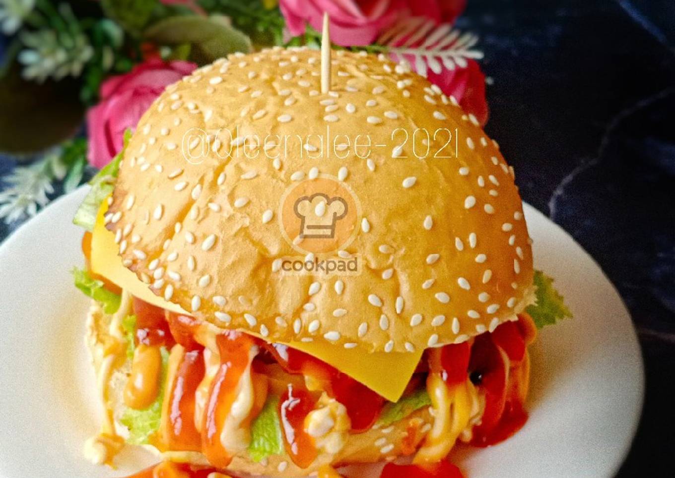 Burger buatan sendiri yang cepat dan mudah