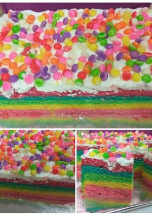 Foto resep Rainbow cake